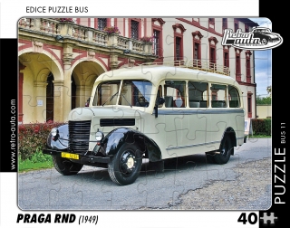 Puzzle BUS 11 - PRAGA RND (1949) 40 dílků