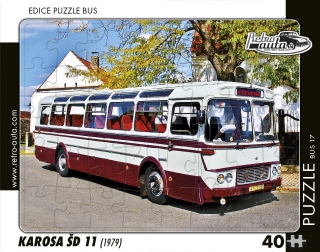 Puzzle BUS 17 - KAROSA ŠD 11 (1979) 40 dílků