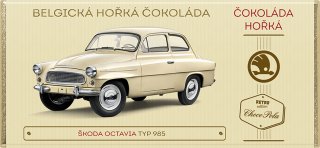 Škoda Octavia, typ 985 (1961) - hořká čokoláda 100 g 