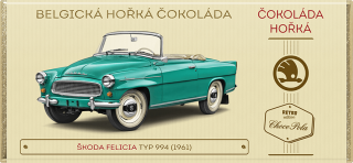 Škoda Felicia, typ 994 (1961) - hořká čokoláda 100 g
