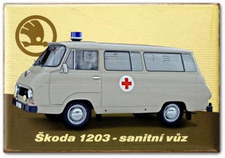 Magnetka Škoda 1203, sanitní vůz