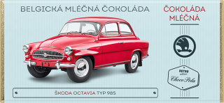 Škoda Octavia, typ 985, Červená - mléčná čokoláda 100 g