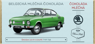 Škoda 110 R Coupé, typ 718 - mléčná čokoláda 100 g