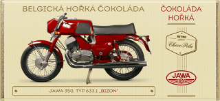 JAWA 350, typ 633.1 Bizon - hořká čokoláda 100 g