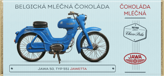 JAWA 50, typ 551 Jawetta - mléčná čokoláda 100 g