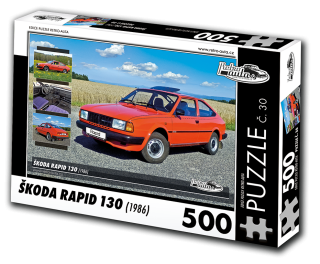 Puzzle č. 30 - ŠKODA RAPID 130 (1986) 500 dílků