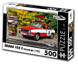 Puzzle č. 39 - ŠKODA 105 S FOLLOW ME (1980) 500 dílků