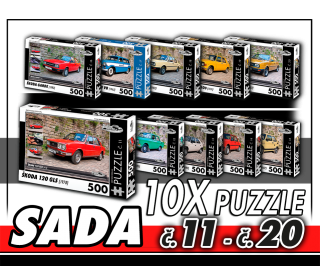 Puzzle 500 dílků SADA č. 11 - 20