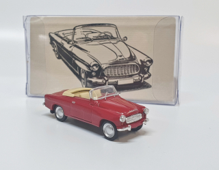 Škoda Felicia Roadster (1959) - Červená tmavá Brekina 1:87