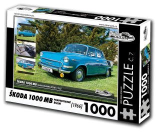 Puzzle č. 07 - ŠKODA 1000 MB (1966) pravostranné řízení 1000 dílků