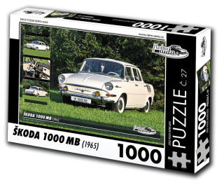 Puzzle č. 27 - ŠKODA 1000 MB (1965) 1000 dílků