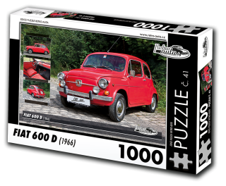 Puzzle č. 41 - FIAT 600 D (1966) 1000 dílků