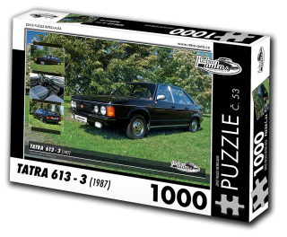 Puzzle č. 53 - TATRA 613 - 3 (1987) 1000 dílků