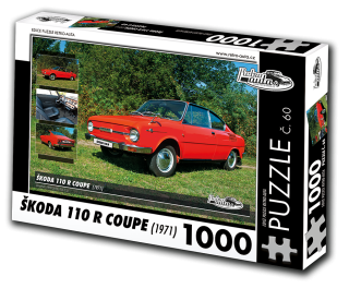 Puzzle č. 60 - ŠKODA 110 R COUPE (1971) 1000 dílků