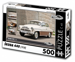 Puzzle č. 45 - ŠKODA 440 (1958) 500 dílků