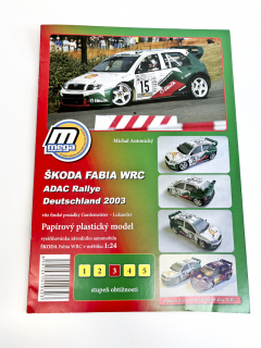 Škoda Fabia WRC ADAC Rallie Deutschland 2003 papírový model
