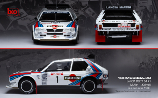 Lancia Delta S4, No.1,M.Alen/I.Kivimäki Rallye WM, Tour de Corse, 1986 1:18 Ixo