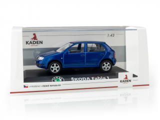 Škoda Fabia Hatchback modrá race 1:43
