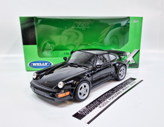 Porsche 911 Turbo - black WELLY 1:24