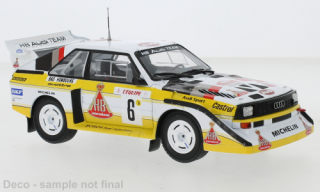 Audi Sport quattro S1, No.6, HB, Rally Monte Carlo 1986 - Mikkola/Hertz IXO 1:24