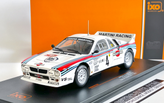 Lancia Rally 037, No.4, Martini, Rallye WM, Rallye Monte Carlo,M.Alen, IXO 1:24