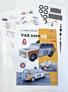  VAZ 2102 VB - papírový model 1:18