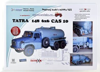 Tatra 148 CAS 10 6x6 - papírový model 1:25