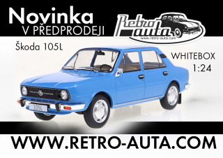Škoda 105 L (1976) 1:24 MODRÁ WHITEBOX
