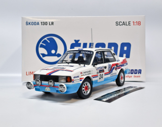 Škoda 130 LR n. 24 RAC Lombard rally 1986 FOX18 1:18 