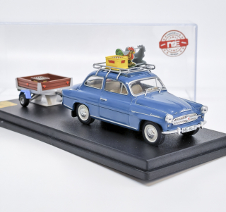 Škoda Octavia (1963) Modrá - JACHT SPORT + doplňky 1:43