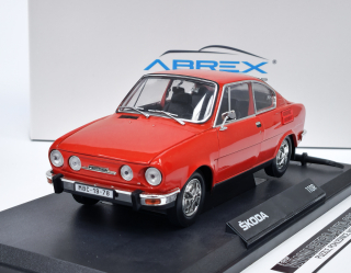 Škoda 110 R Coupé (1980) Červená Závodní ABREX 1:18
