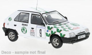 Škoda Favorit,  No.9, Rally Monte Carlo , P.Sibera/P.Gross, 1993 IXO 1:43