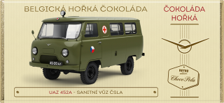 UAZ 452A sanitní vůz ČSLA - hořká čokoláda 100 g
