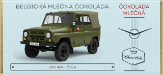UAZ 469 ČSLA - mléčná čokoláda 100 g