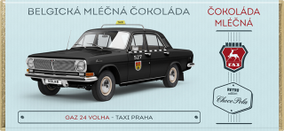 GAZ 24 Volha Taxi Praha - mléčná čokoláda 100 g