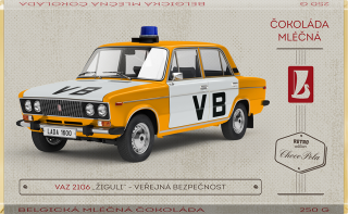 VAZ 2106 „Žiguli“ Veřejná bezpečnost  - mléčná čokoláda 250 g