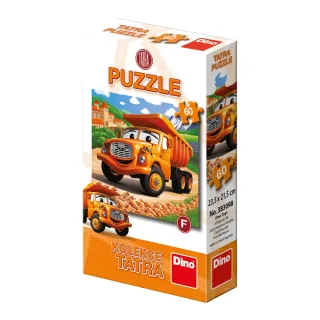 Puzzle Tatra auta 60 dílků - Oranžová