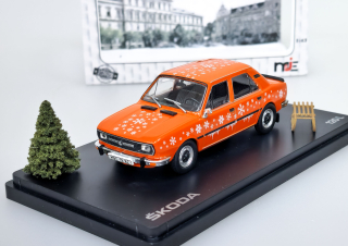 Škoda 120 L Vánoční Edice - Oranžová - MJ 1:43