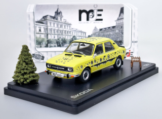 Škoda 120 L Vánoční Edice - Žlutá - MJ 1:43