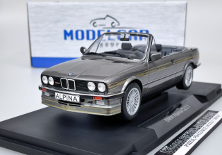 BMW E30 Alpina C2 2.7 Convertible Šedá metalíza/dekor MCG 1:18