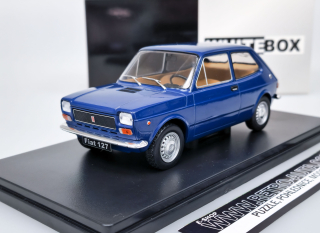 Fiat 127 (1971) Tmavě Modrá Whitebox 1:24