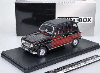 Renault 4L Parisienne (1964) Černá/dekor Whitebox 1:24