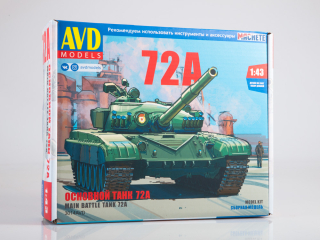 Tank T-72A 1:43 - stavebnice KIT AVD
