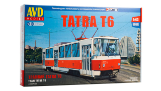 Tatra T6 tramvaj - Model KIT 1:43 - AVD