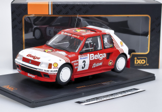 Peugeot 205 T16 No.3 Belga Rally Ypres B.Darniche/A.Mahe 1985 IXO 1:18