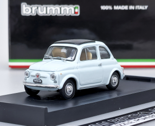 Fiat 500F - Světle modrá Brumm 1:43