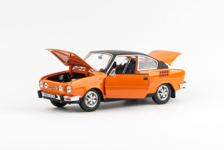 Škoda 110 R Coupé (1980) Oranžová/Černá Abrex 1:18