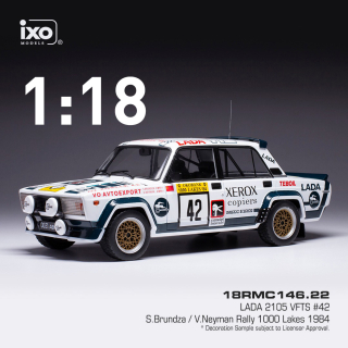 Lada 2105 VFTS #42 S.Brundza/V.Neyman 1000 Lakes Rally 1984 IXO 1:18