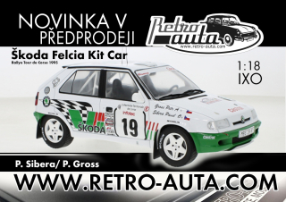 Škoda Felicia Kit Car No.19, Sibera/Gross  Rallye Tour de Corse, 1995 IXO 1:18