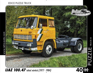 Puzzle TRUCK 08 - Liaz 100.47 tahač návěsů (1977 - 1984) 40 dílků